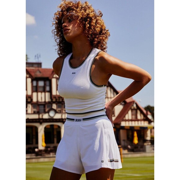 Kith x Wilson Collection 1 Pro Staff Cropped Knit Tank White Women's XL - Picture 1 of 8